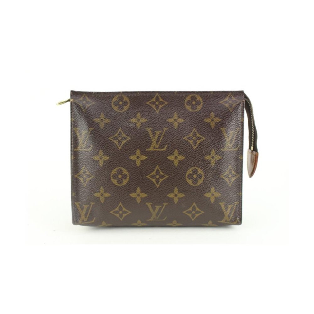 Louis Vuitton Monogram Toiletry Pouch 19 Cosmetic Case Poche Toilette 16lv27